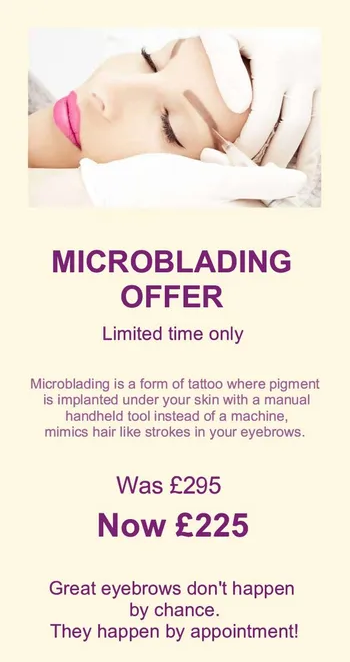 Susa Aesthetics Microblading specials